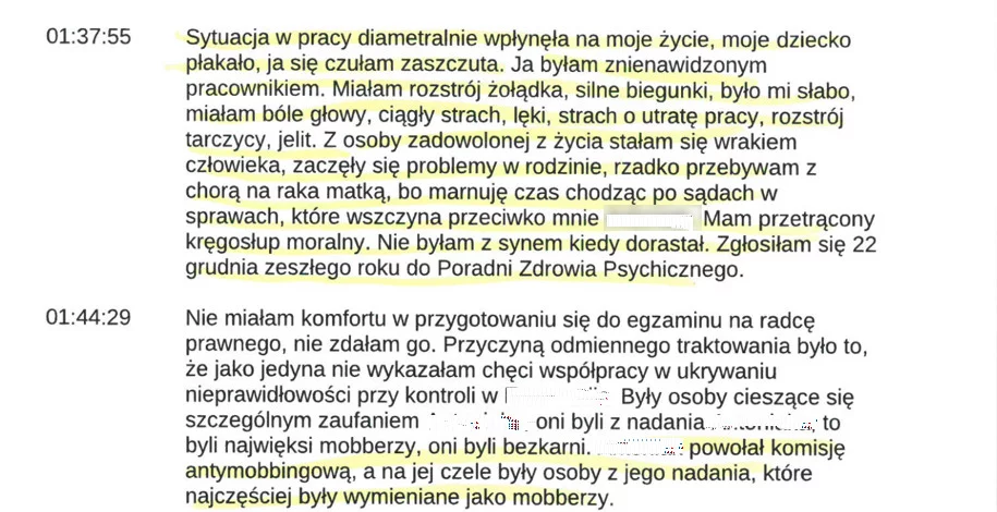 Fragment protokołu.