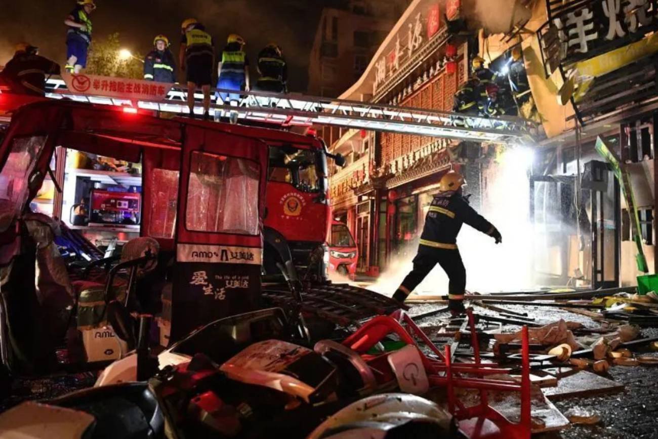 Wybuch gazu w restauracji w Chinach. Zmarło 31 osób