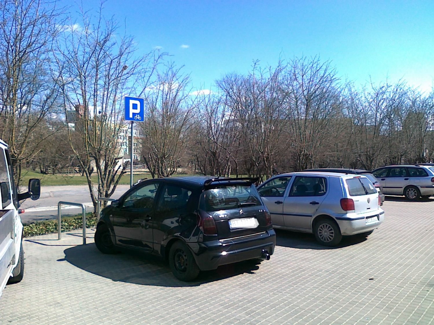 Miejsce rowerowe zablokowane