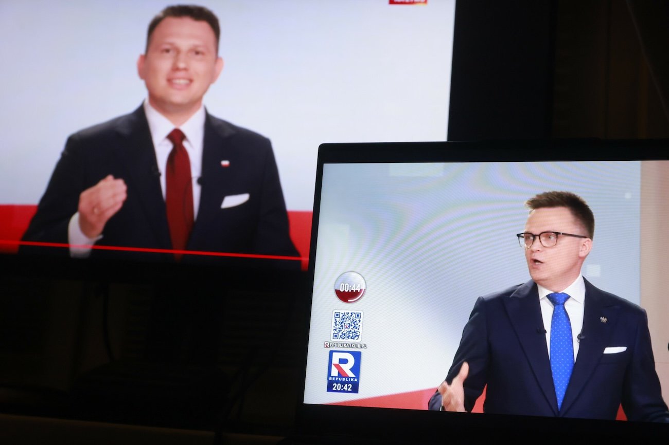 Stało się to, czego obawiali się w Konfederacji. Metnzen musiał zetrzeć się z Hołownią Ostre starcie na debacie w TV Republika. Hołownia pokłócił się z Mentzenem