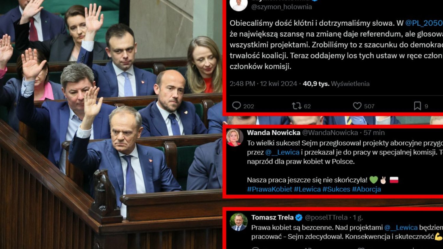 Sejm skierował do komisji prace nad ustawami ws. aborcji