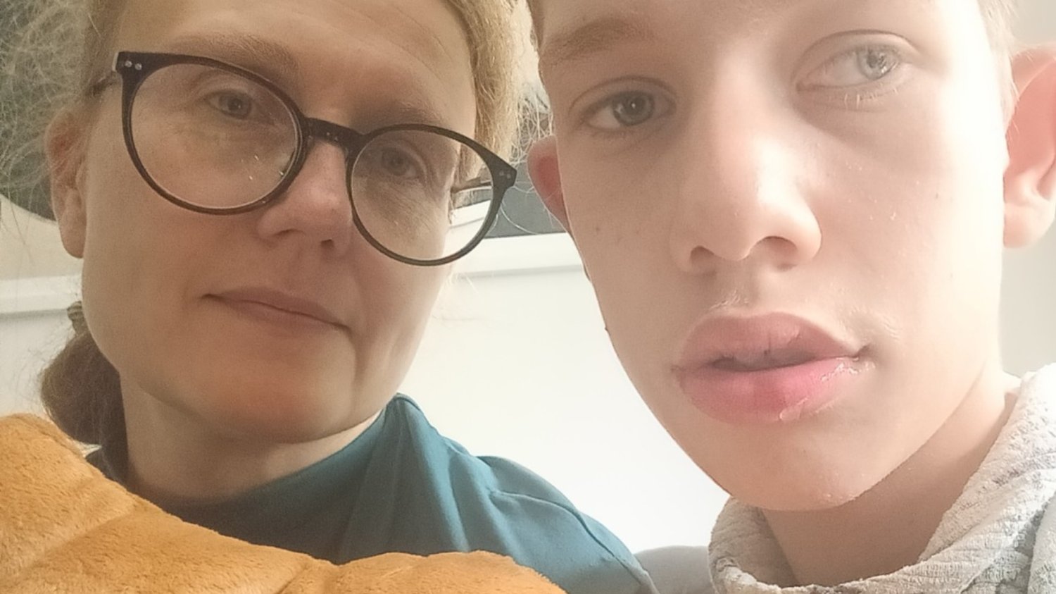 Dominika Lewicka-Klucznik z synem Olgierdem.