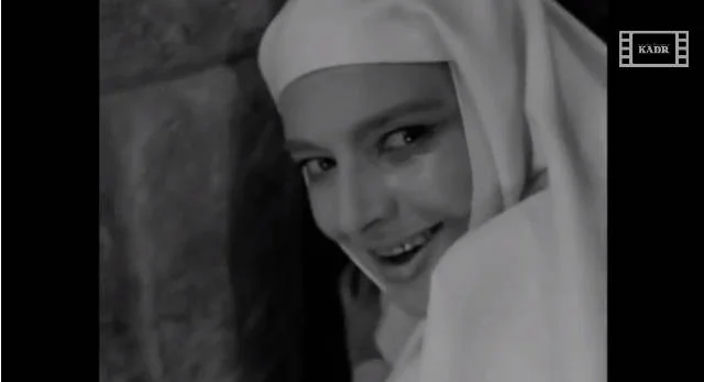 Kadr z filmu "Matka Joanna od aniołów" Jerzego Kawalerowicza.