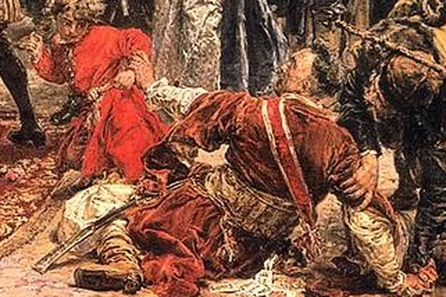 Poseł Jan Suchorzewski na obrazie Jana Matejki "Konstytucja 3 Maja".