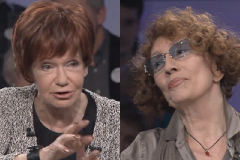 Maria Czubaszek i Olga Lipińska w programie "Tomasz Lis na żywo"