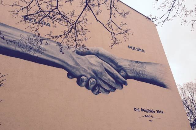 Mural na warszawskiej Ochocie