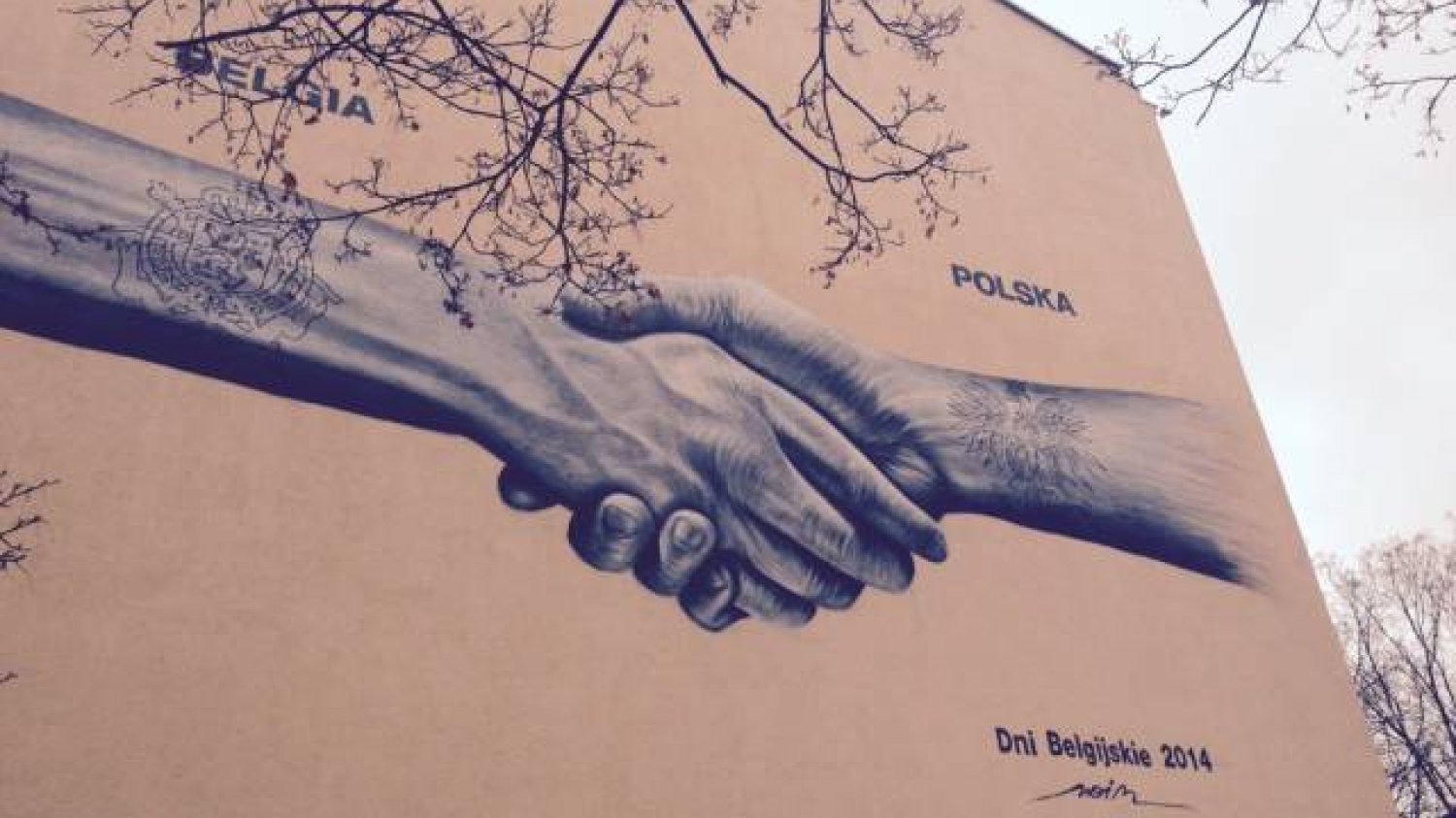 Mural na warszawskiej Ochocie