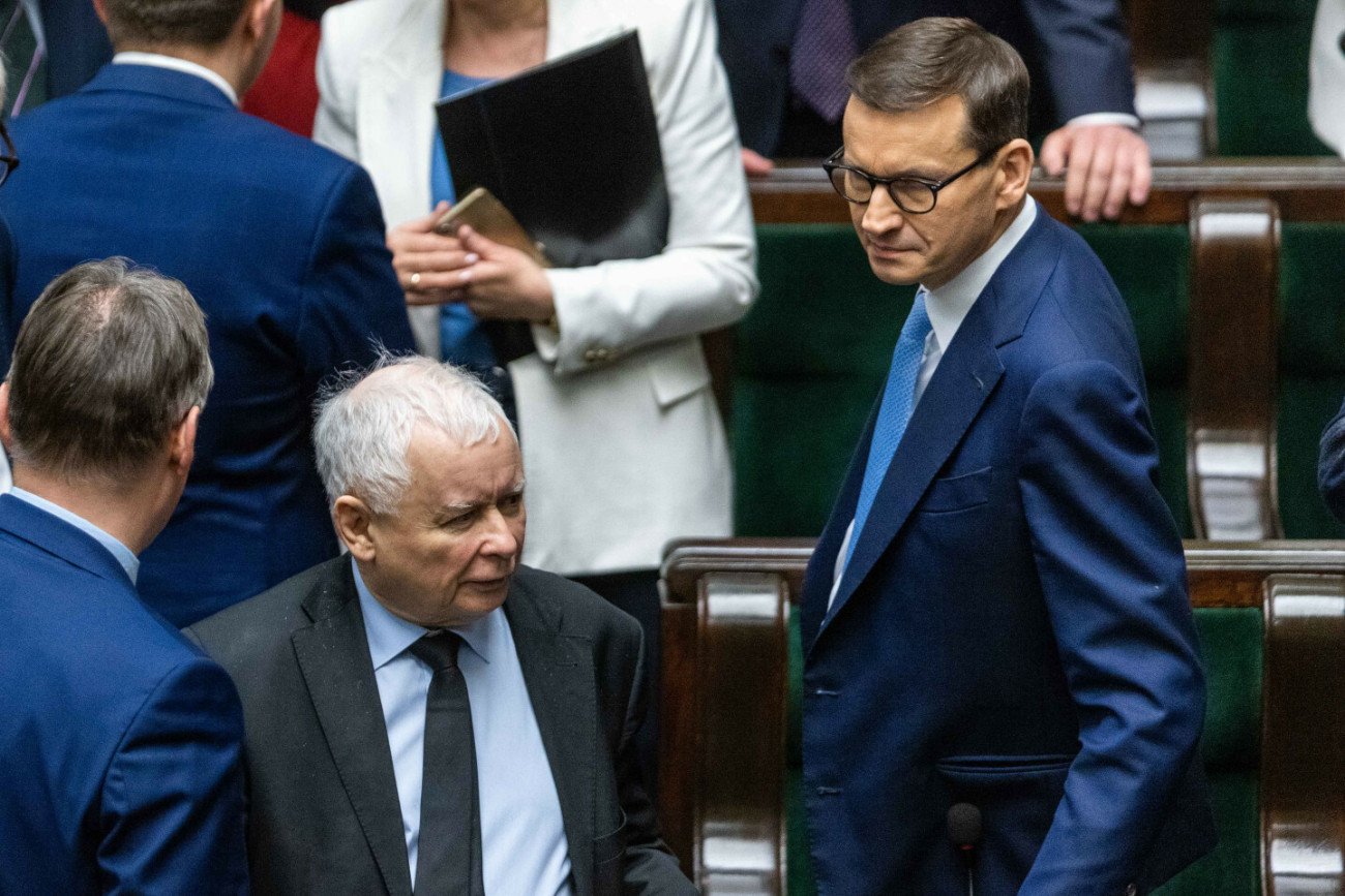 Jarosław Kaczyński i Mateusz Morawiecki