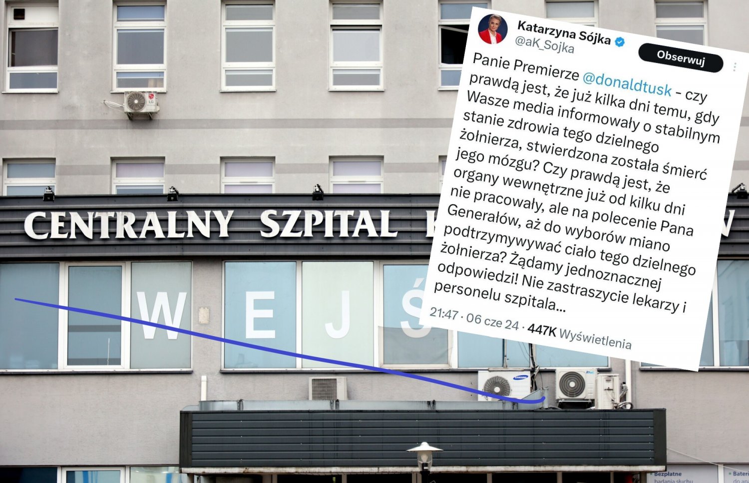 Skandaliczna teoria polityków PiS o zmarłym żołnierzu. Szpital reaguje.