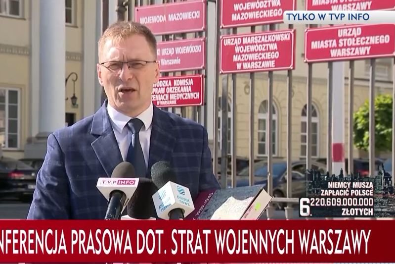 W ten sposób TVP Info przypomina, jaką kwotę "Niemcy muszą zapłacić Polsce"