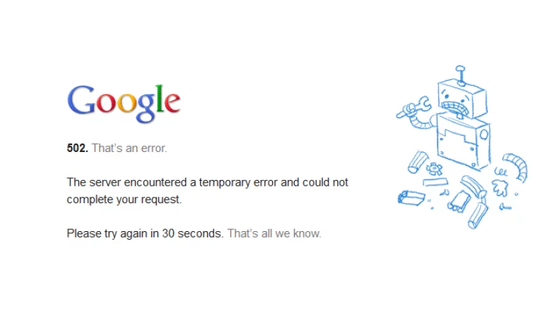 Taki obrazek zobaczyły dziś osoby, które próbowały zalogować się do poczty Gmail