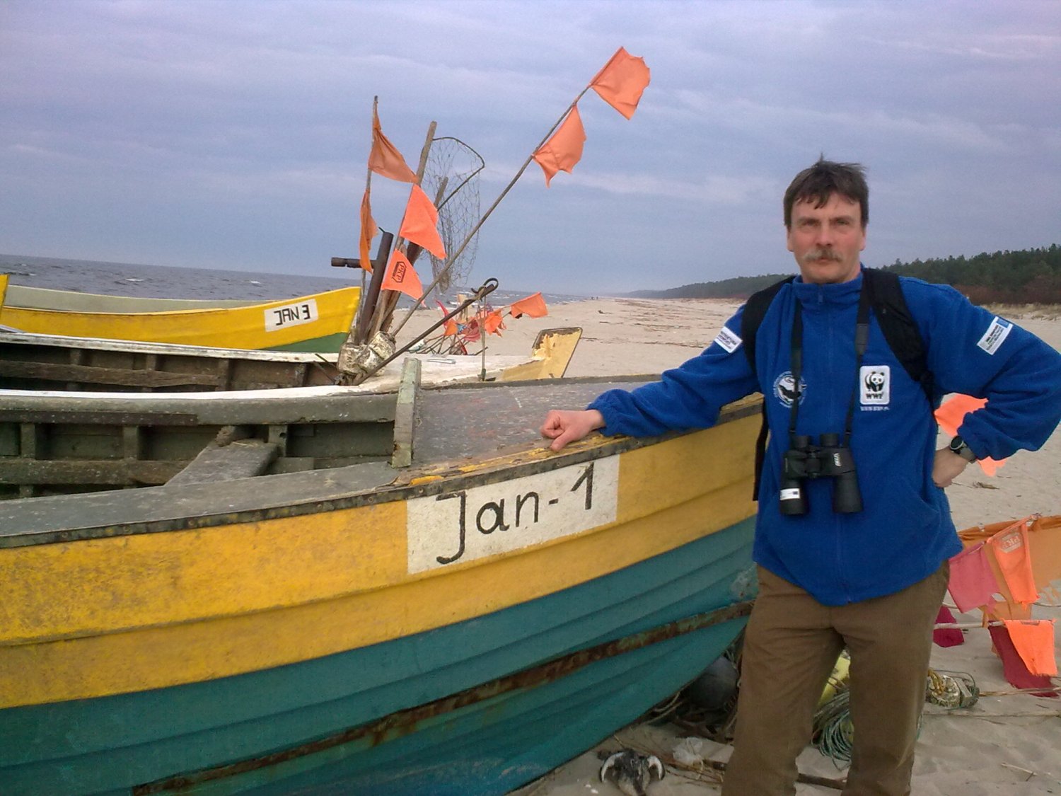 Jan Wilkanowski na jednym z patroli.