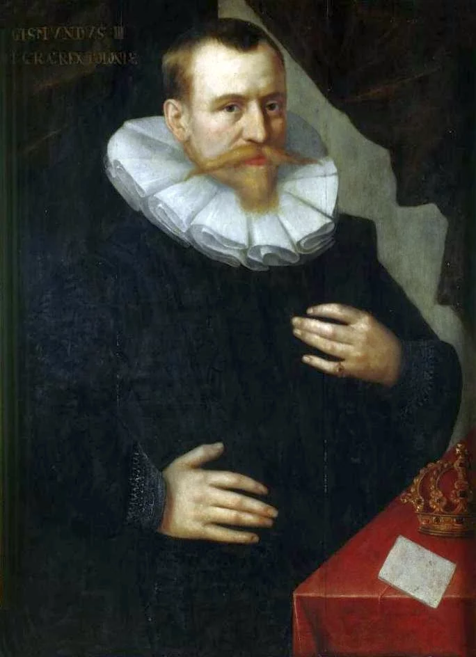 Portret Zygmunta III Wazy, nieznany malarz holenderski, XVII wiek.