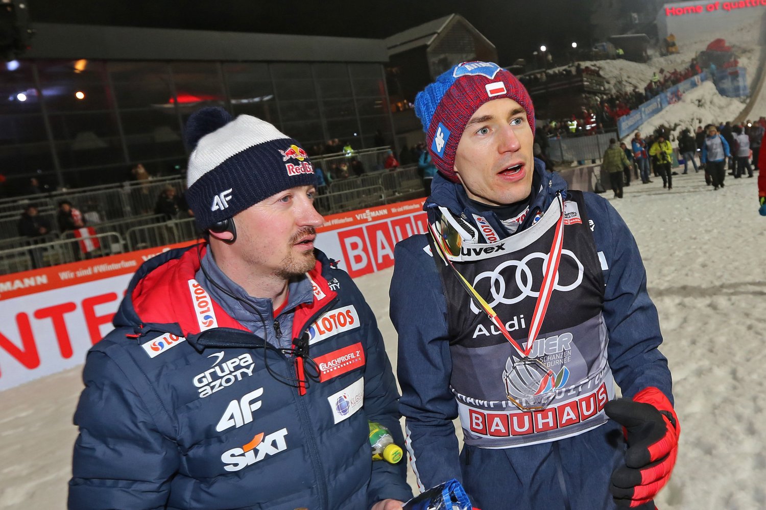 Dwaj najlepsi polscy skoczkowie w historii - Adam Małysz i Kamil Stoch