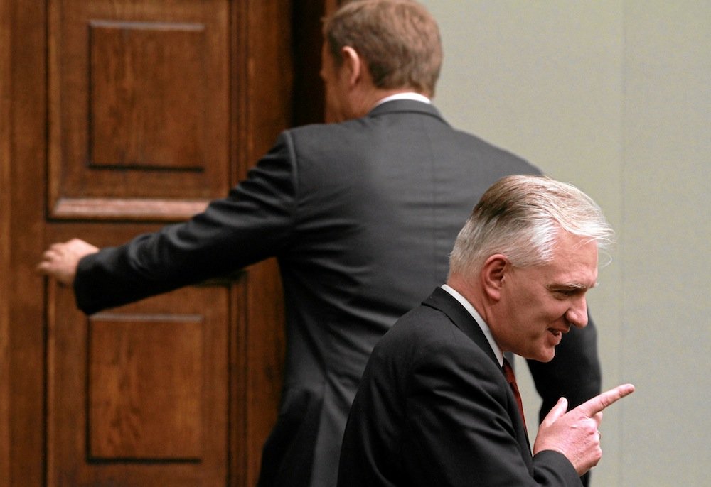 Donald Tusk, Jarosław Gowin w Sejmie
