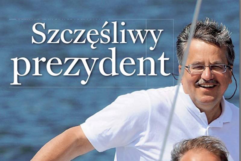 Fragment zdjęcia ilustrującego artykuł o prezydencie Komorowskim.