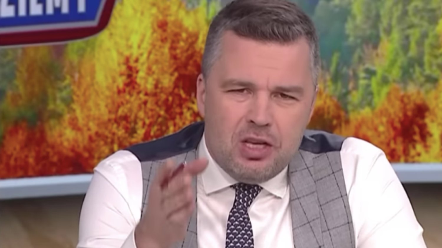 Michał Rachoń w programie "Jedziemy!"