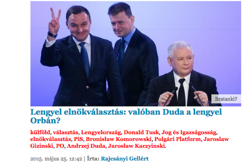 Do Orbana porównują Dudę nawet węgierskie media