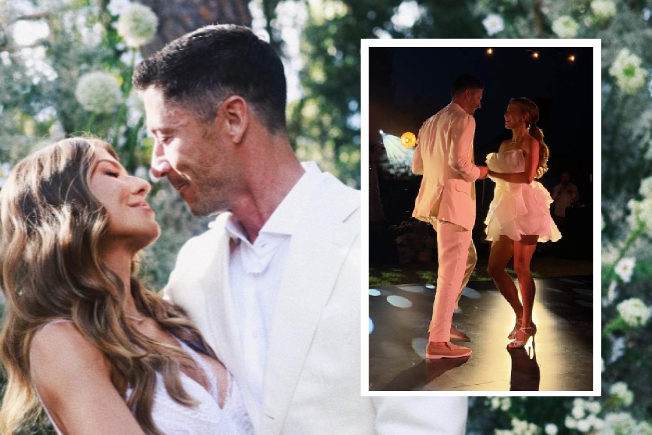 "Pierwszy taniec" Lewandowskich na ich drugim weselu. Marcin Hakiel ocenił