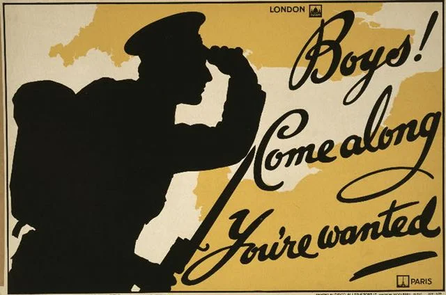 Rok 1915. Brytyjski plakat rekrutacyjny