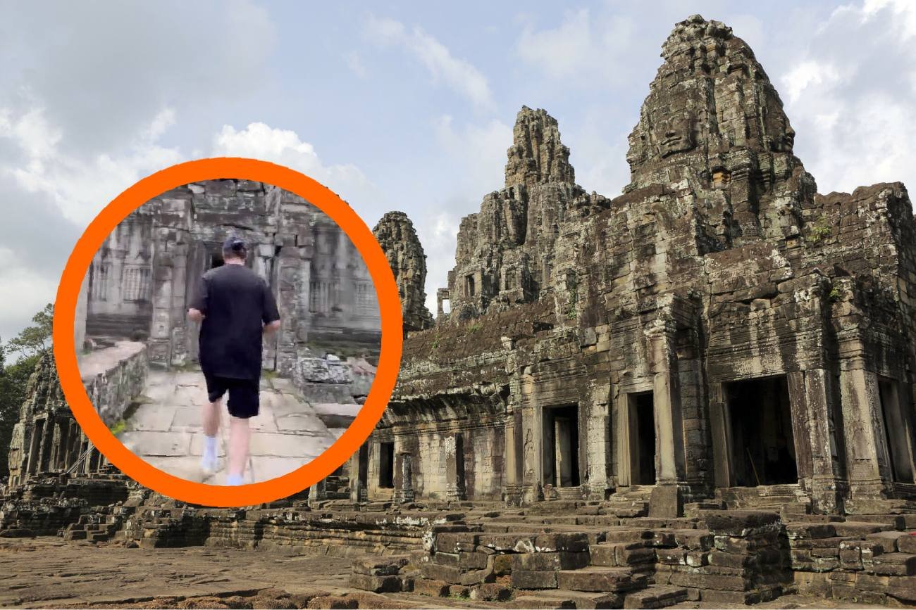 Nowy trend wśród influencerów i celebrytów, biegają po świątyniach w Kambodży