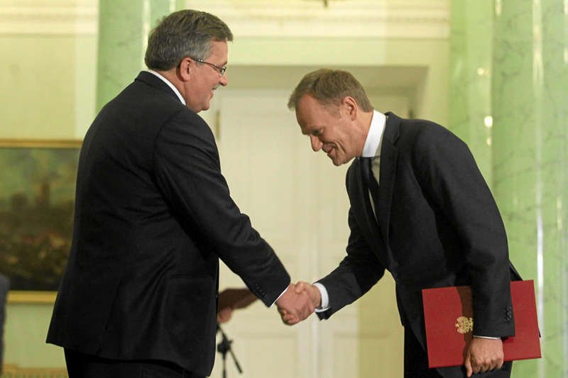 Prezydent Bronisław Komorowski i premier Donald Tusk
