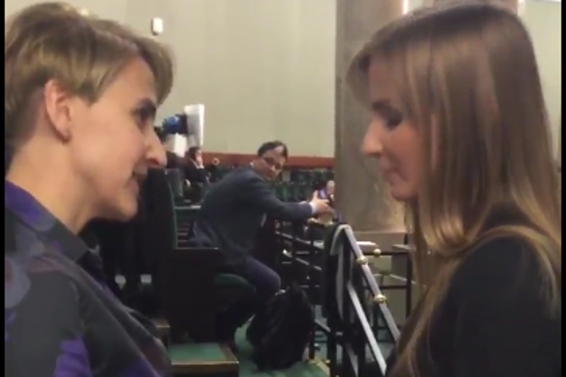 Posłanka .Nowoczesnej wdała się w dyskusję z reporterką "Wiadomości".