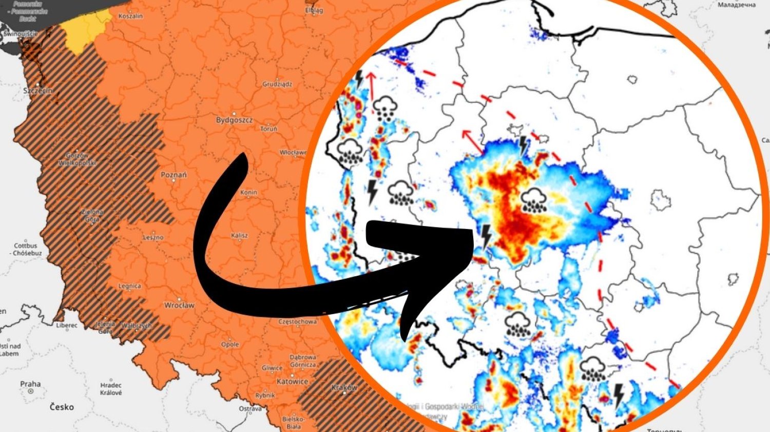 Burze nad Polską. W piątek będzie jeszcze gorzej