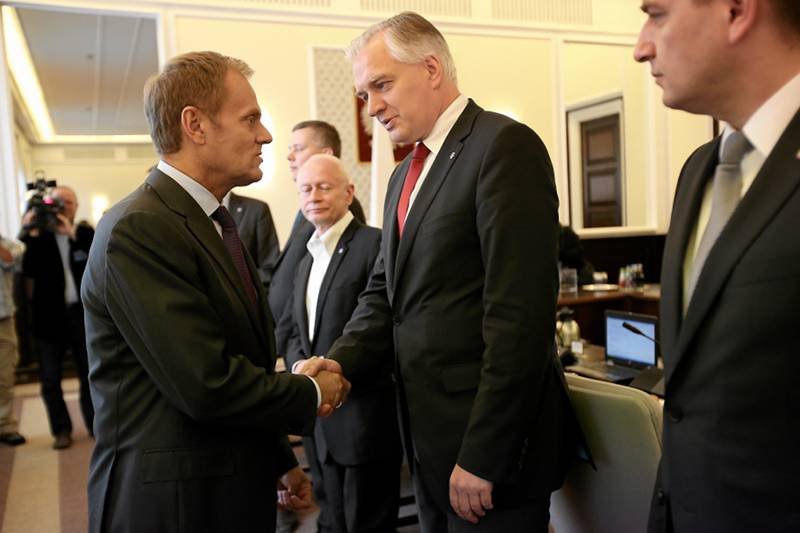 Premier Donald Tusk podczas posiedzenia rządu