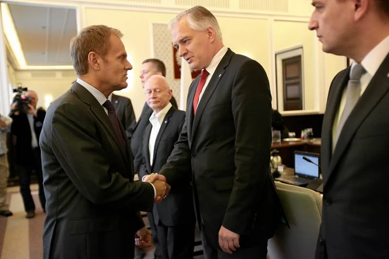 Premier Donald Tusk podczas posiedzenia rządu