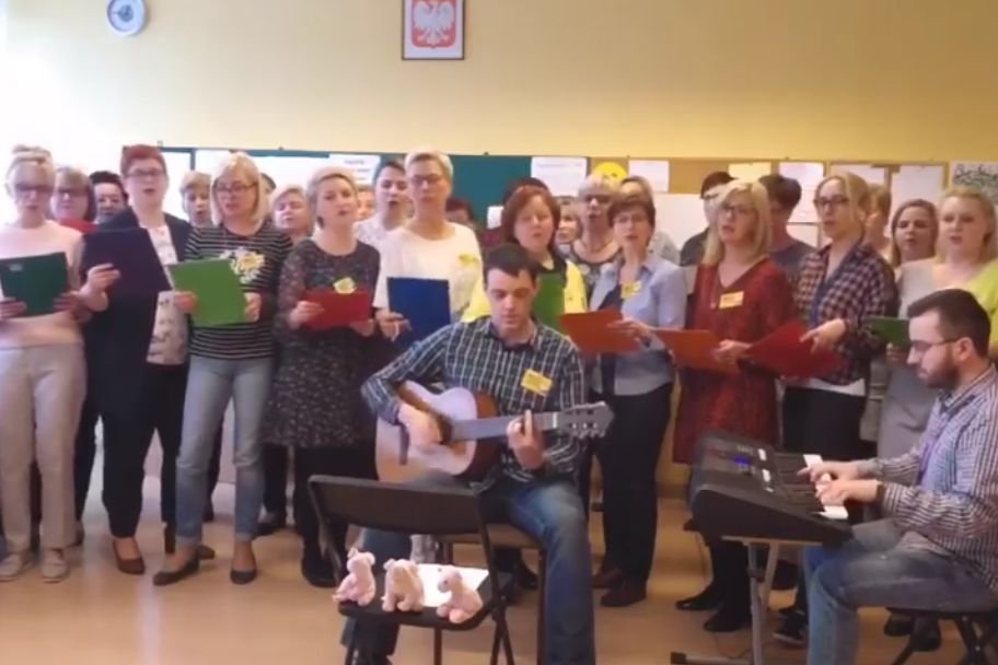 Nauczyciele z Gliwic nagrali piosenkę z okazji strajku.