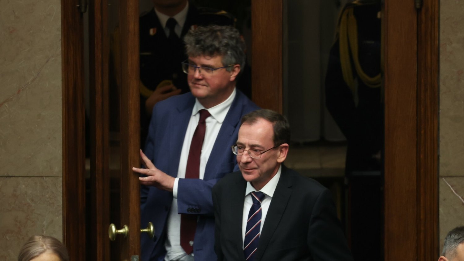 Wąsik i Kamiński przyszli do Sejmu. Taka była reakcja marszałka Hołowni.