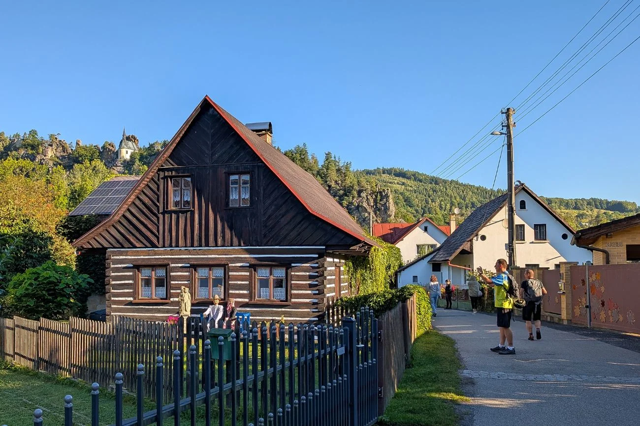 Małe miasteczko w kraju libereckim na północy Czech