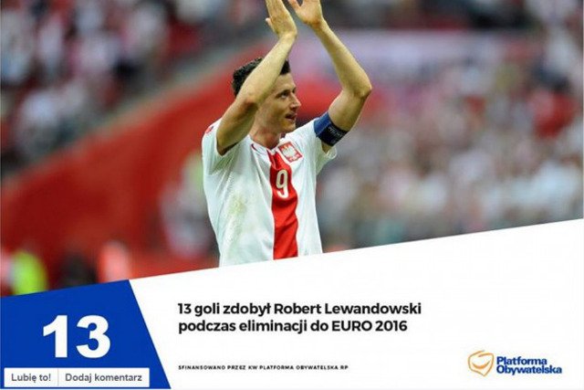PO opublikowała reprezentacyjne zdjęcie Roberta Lewandowskiego bez zgody PZPN