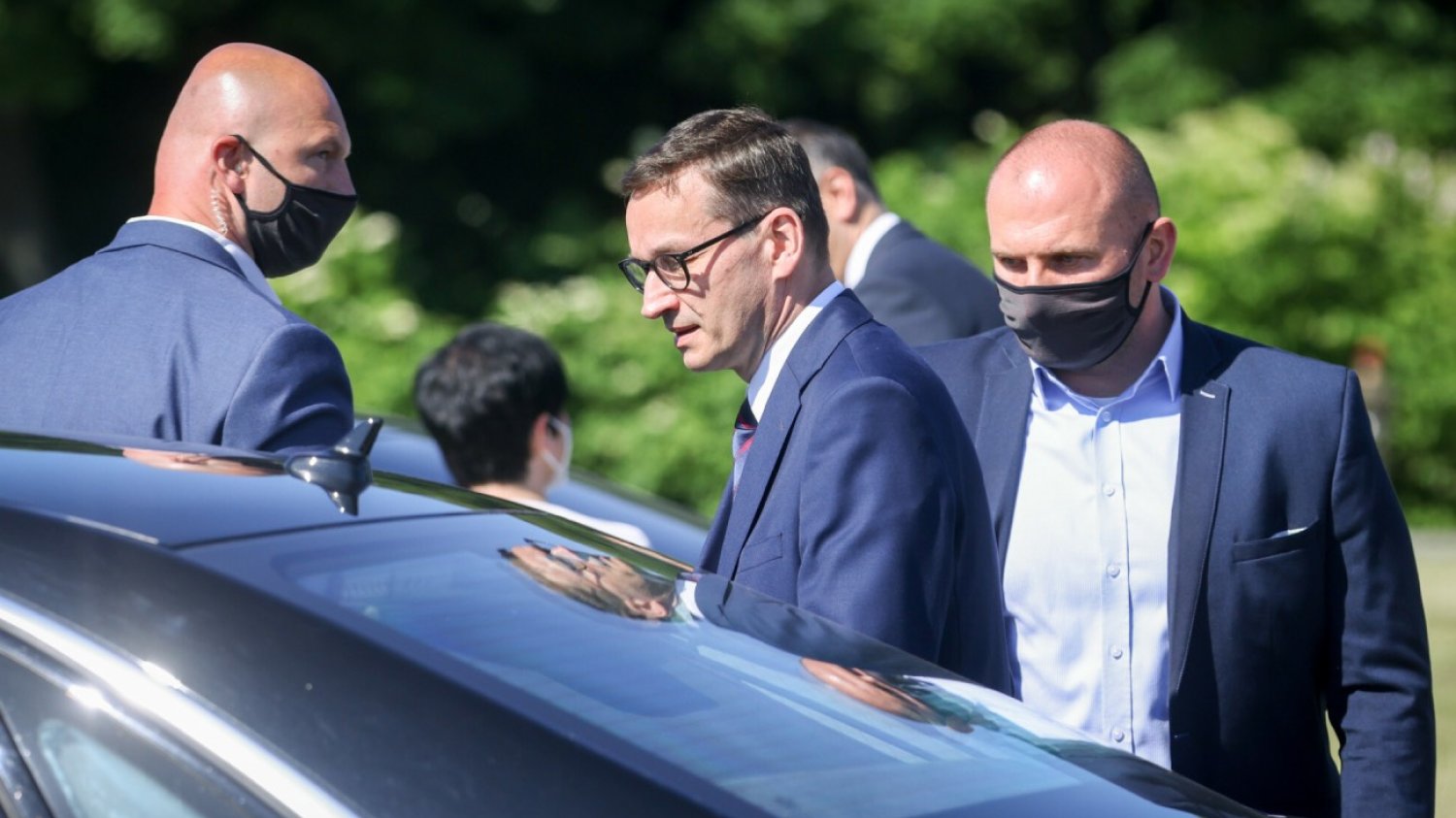 Jedno z aut z kolumny Mateusza Morawieckiego miało spowodować wypadek drogowy w Ukrainie