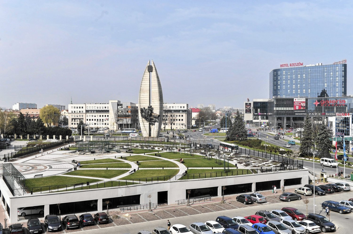 Słynny pomnik Walk Rewolucyjnych w Rzeszowie.