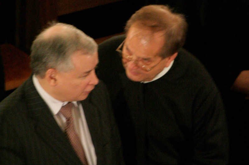 Między o. Tadeuszem Rydzykiem a Jarosławem Kaczyńskim narasta napięcie. Zdjęcie z 2006 roku.