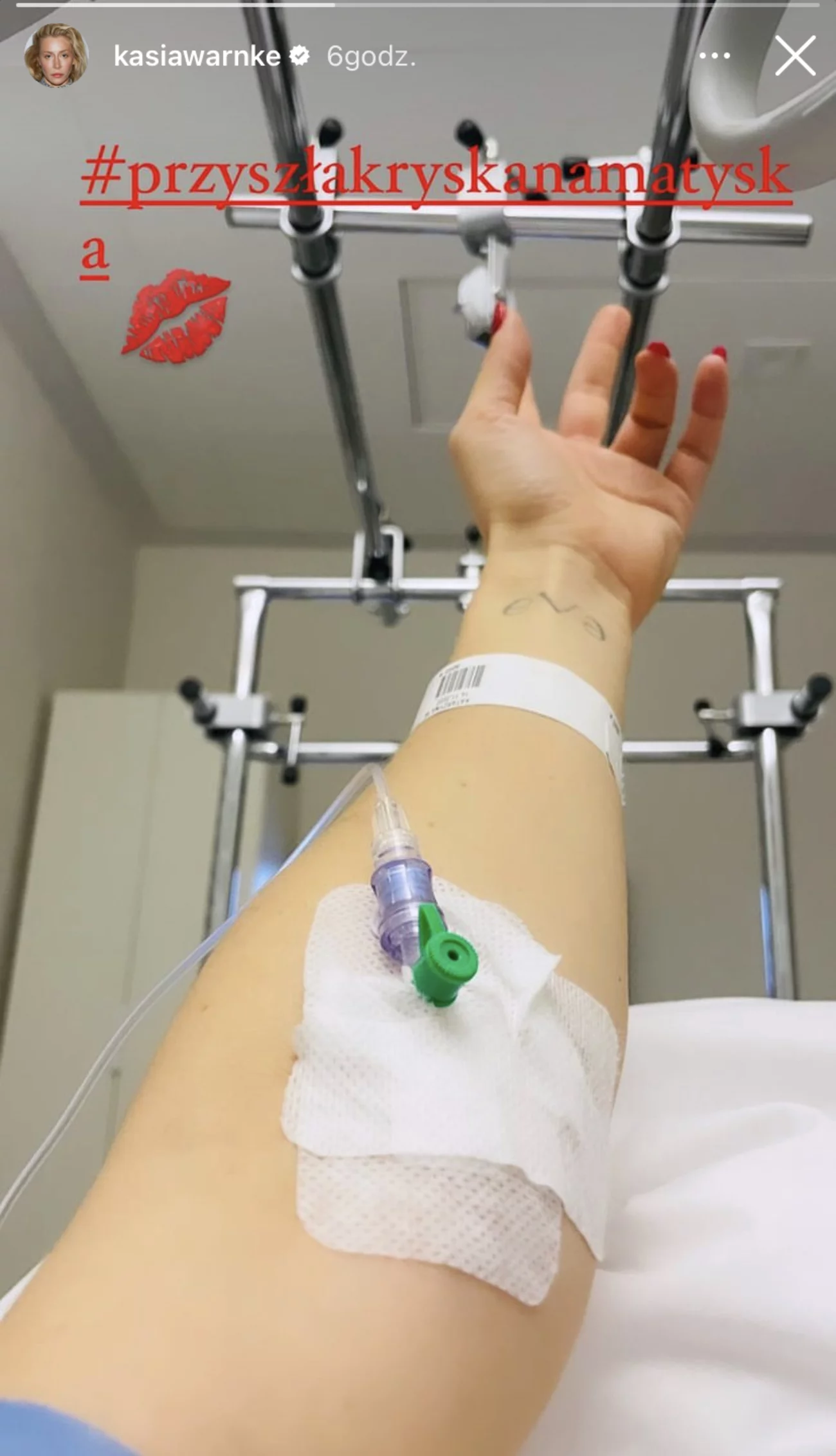 Katarzyna Warnke ma problemy zdrowotne. Pokazała zdjęcie ze szpitala