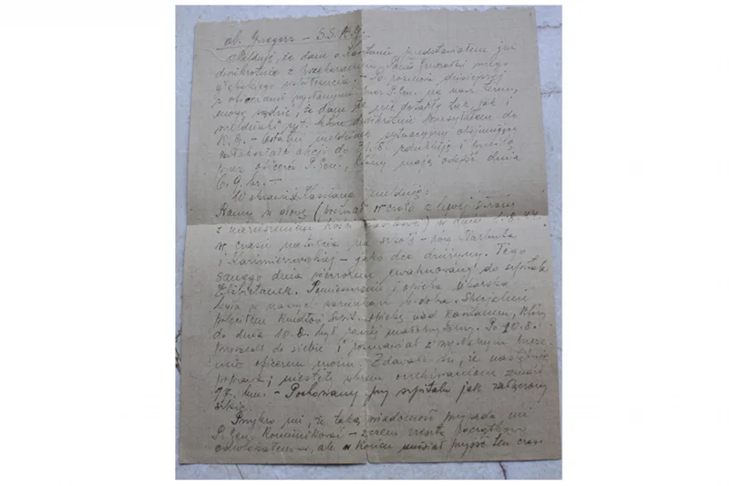 List Daniela do Grzegorza w którym opisywane są okoliczności śmierci Kasztana