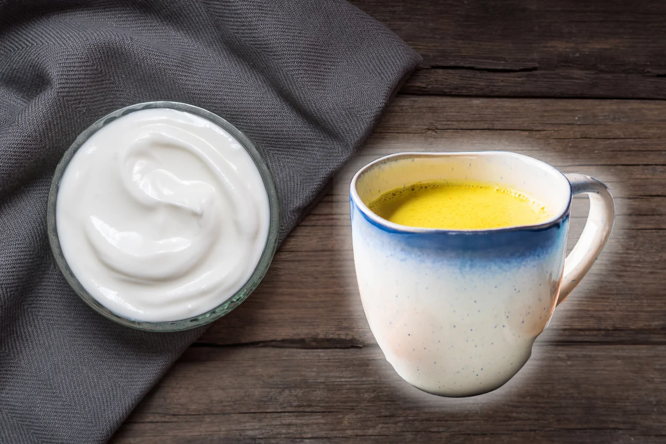Kefir z łyżką kurkumy. Złoty napój na zdrowe jelita i nadwagę Kefir z łyżką kurkumy. Złoty napój na zdrowe jelita i nadwagę