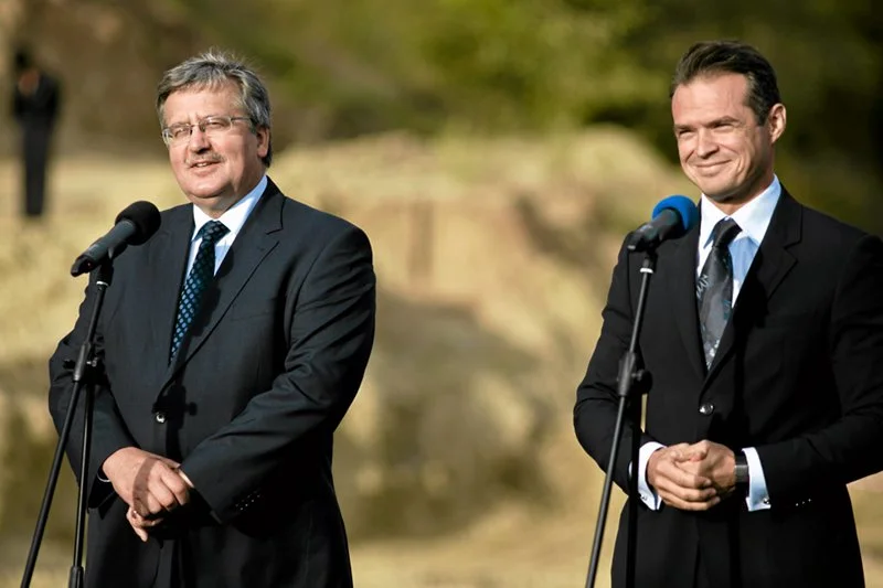 Sławomir Nowak dwa miesiące przed objęciem ministerialnego stanowiska odwiedza wraz z prezydentem Bronisławem Komorowskim południową obwodnicę Gdańska.