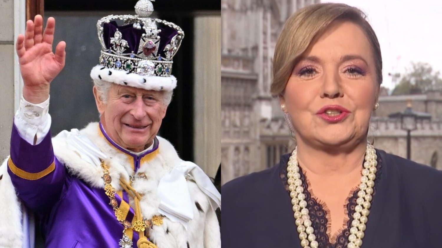 Danuta Holecka relacjonowała koronację Karola III. Stylistka ją zmiażdżyła