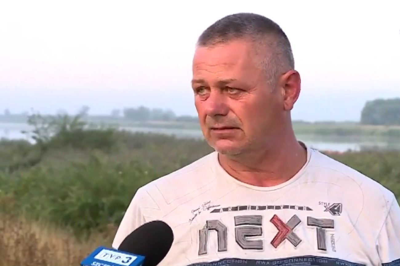 Rybak dla TVP o katastrofie na Odrze.