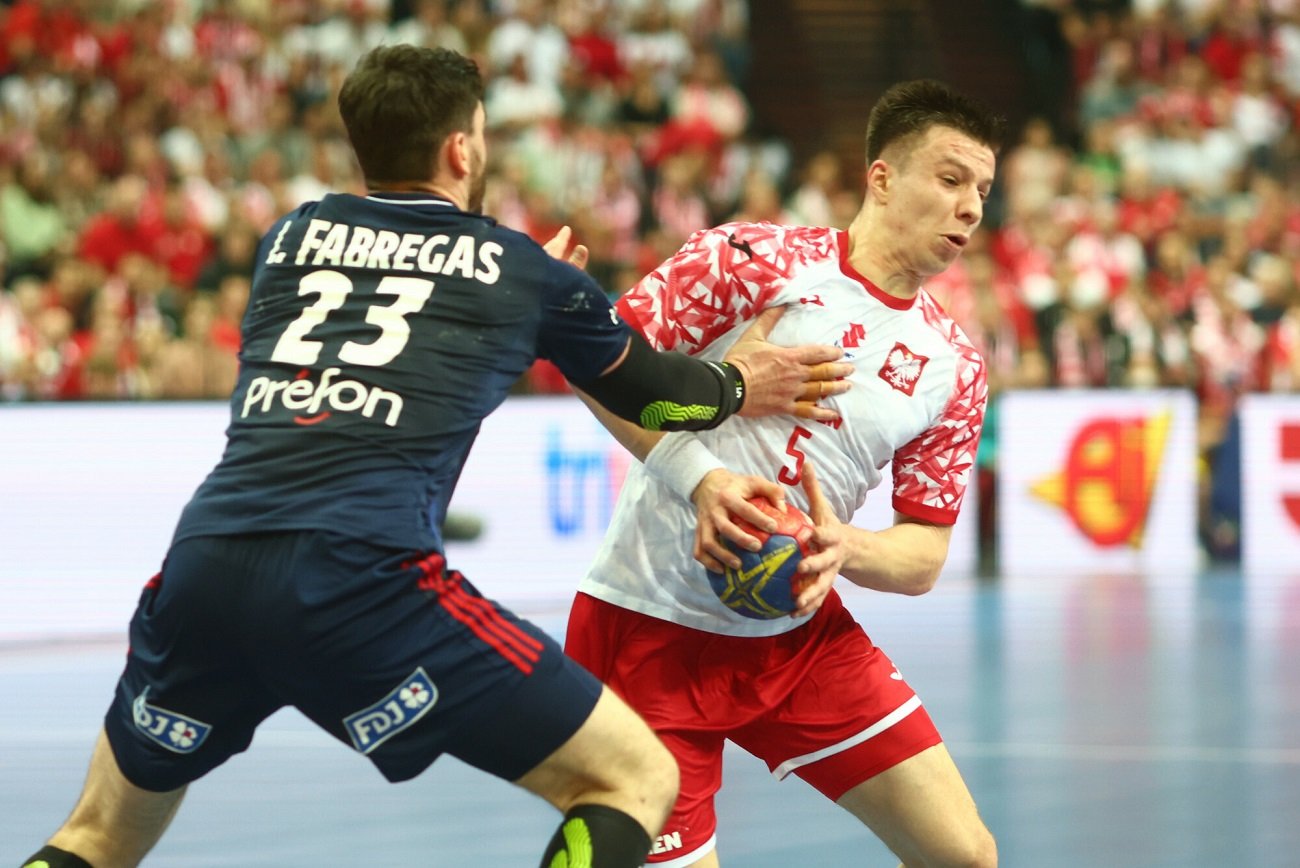 Kadr z meczu Francja – Polska.