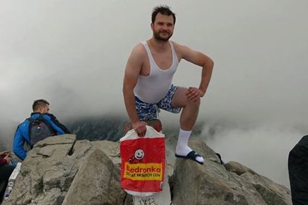 Taki mężczyzna pojawił się dzisiaj na Rysach.