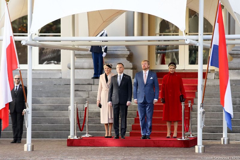 Para prezydencka podczas oficjalnej wizyty w Holandii.