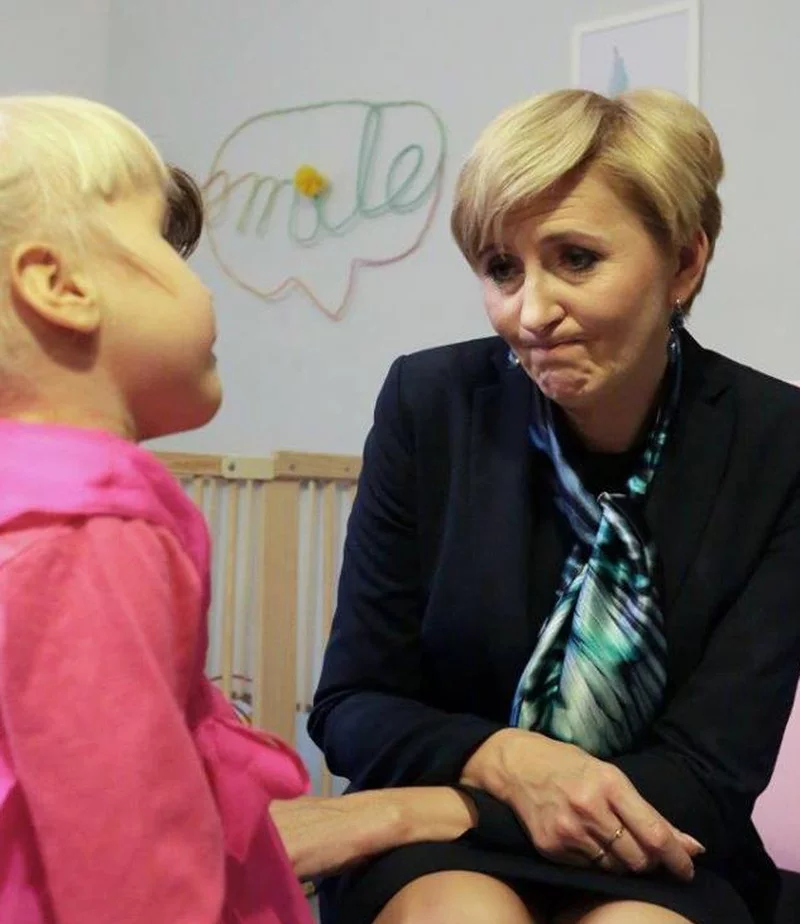 Agata Kornhauser-Duda odwiedziła hospicjum dla dzieci w Łodzi