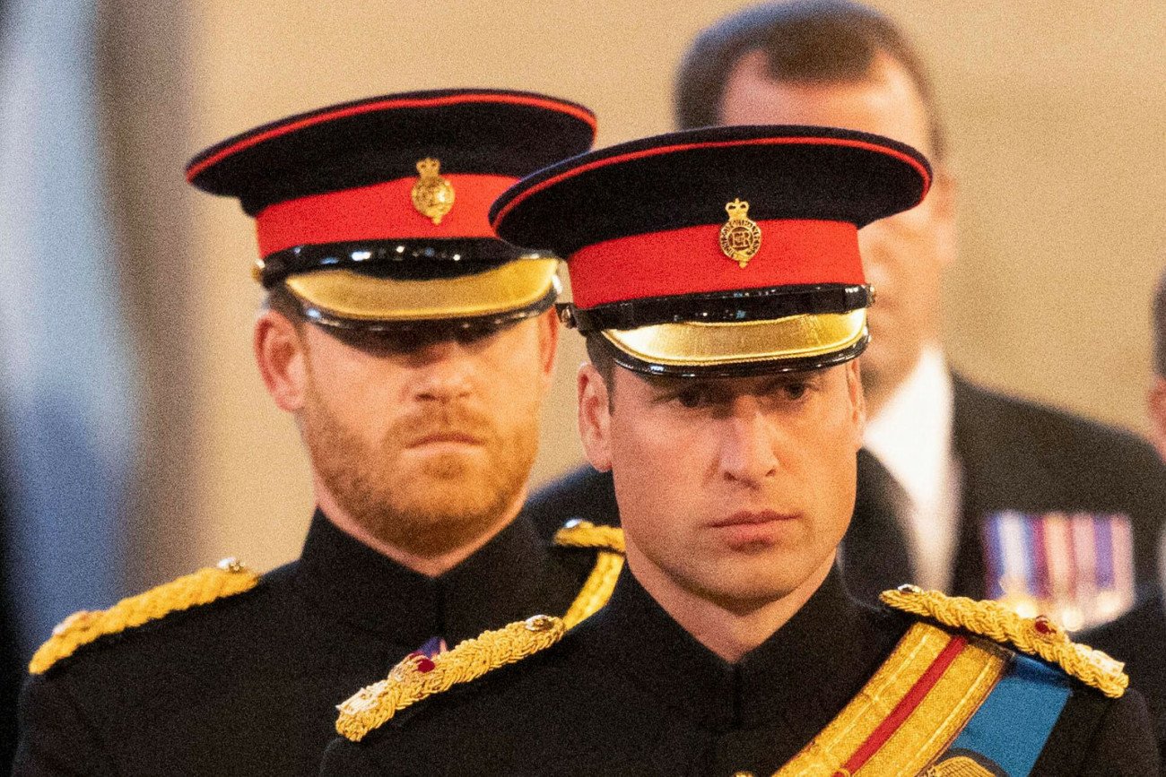 Książę Harry i książę William.