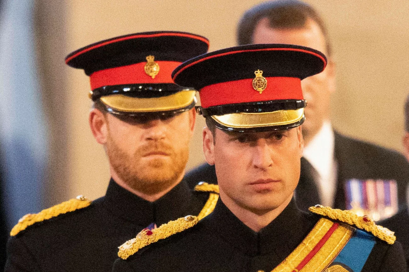 Książę Harry i książę William.