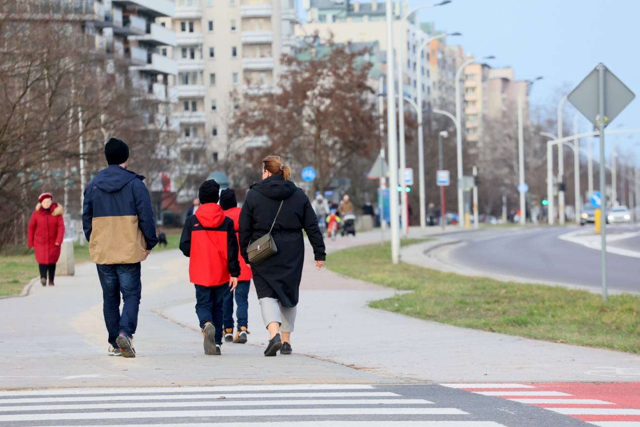 Rodziny na spacerze 1 stycznia 2023